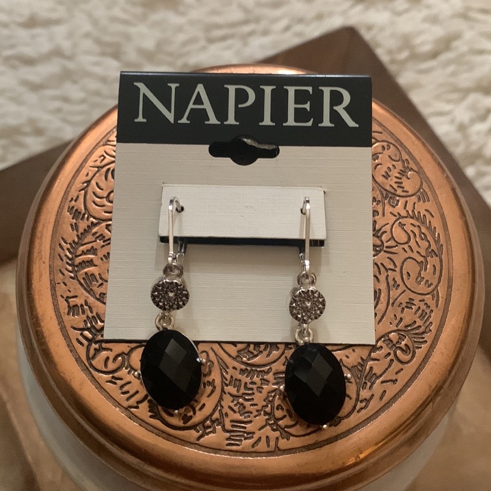 Black Drop Earrings